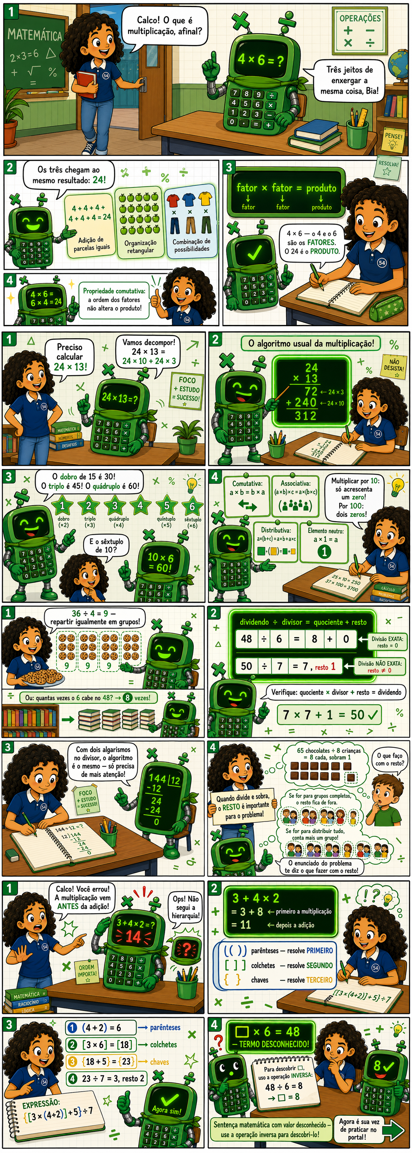 HQ Multiplicação e Divisão com Calco